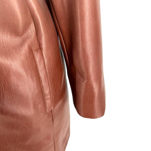 NWT Chico's Ombre Faux-Leather Topper | Small - Picture 4 of 8